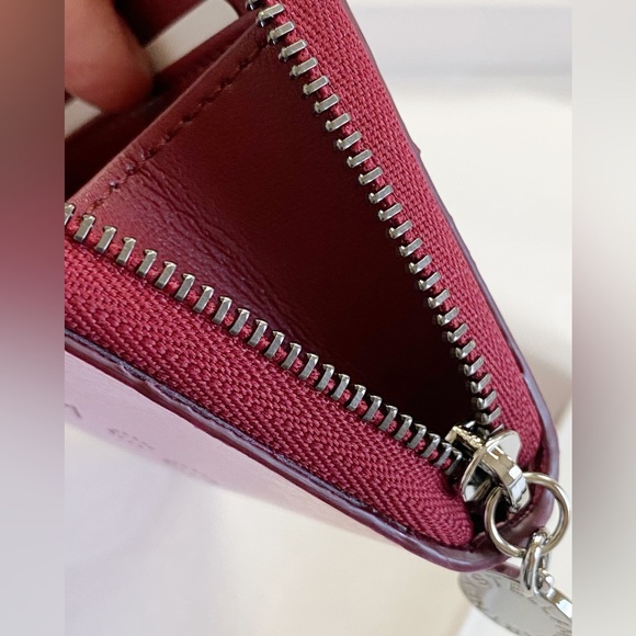 NWT Stella McCartney Metallic Logo Card, Pink